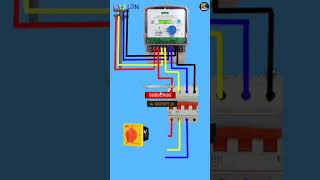 3 Phase Rotary Switch Changeover Single Phase Connection Diagram  electronic BR SUPER POWER [upl. by Darleen469]