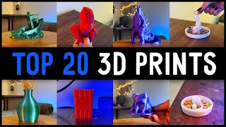 Top 20 Best COOL THINGS to 3D Prints with Satisfying Timelapse [upl. by Gruber172]