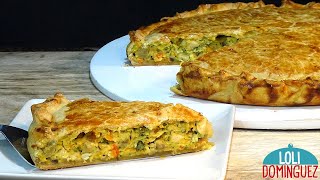 PASTEL DE VERDURAS Y POLLO RIQUÍSIMO Y NUTRITIVO Loli Domínguez  Recetas paso a paso tutorial [upl. by Zehcnas648]