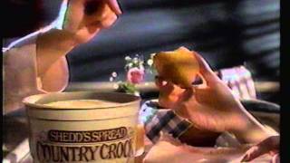 1986 Shedds Spread Country Crock margarine commercial [upl. by Joacimah]