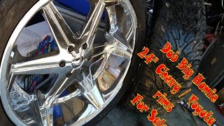 Dub Big Homie 24quot rims for Chevy  Toyota 6 lug FOR SALE [upl. by Atsillac666]