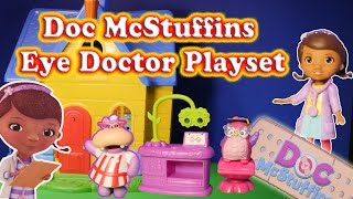 Unboxing the Doc McStuffins Eye Doctor Play Set with Hallie [upl. by Tower]