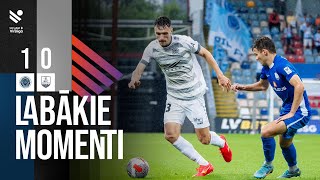 24 kārta Riga FC 10 BFC Daugavpils Labākie momenti [upl. by Durkin]