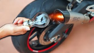 NTN  Phá Hủy Bóng Đèn Với Áp Lực Pô Moto Destroying Everything With Moto Exhaust Pressure [upl. by Ymerej]