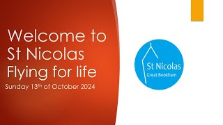 Flying for Life St Nicolas Great Bookham 13 October 2024 10am [upl. by Nnahgaem]