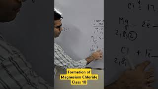 Formation of Magnesium Chloride Metals and Non Metals Class 10 Science ioniccompounds [upl. by Pederson]