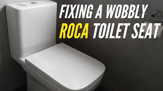 How to fix a wobbly Roca toilet seat 🚽🪛 [upl. by Masha]