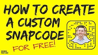 How to Create a Custom Snapcode for Snapchat [upl. by Sewole]