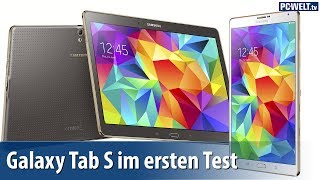 Samsung Galaxy Tab S 105 amp 84 im ersten Test  Handson  deutsch  german [upl. by Gwenny]