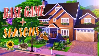 BASE GAME  SEASONS  THE SIMS 4 SPEED BUILD [upl. by Eudoxia]