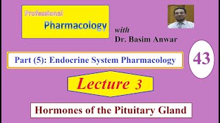 43 Endocrine System Pharmacology Lecture 3 Hormones of the Pituitary and Pineal Glands [upl. by Okim]