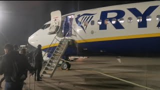 Ryanair Milan bergamo to copenhagen denmark  Ryanair B737 flight review [upl. by Aimerej650]