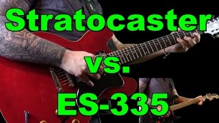 Epiphone Dot vs Stratocaster  Tuesday Bluesday  Week 5 [upl. by Glennie]