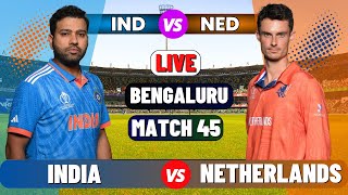 Live IND Vs NED ICC World Cup 2023  Live Match Centre  India Vs Netherlands  1st Innings [upl. by Freiman]