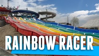 Galaxy Erding  Rainbow Racer Onride  NEU Sommerrutsche 2014 [upl. by Ora]