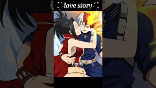 Love story❤️‍🔥💘anime mha bnha myheroacademia todoroki yaoyorozu fyp love memes shorts [upl. by Harri]