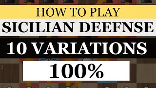 How to Play Sicilian Defense All 10 Variations [upl. by Cchaddie]