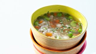 Recette  Soupe de légumes à l’orge [upl. by Aneladdam]