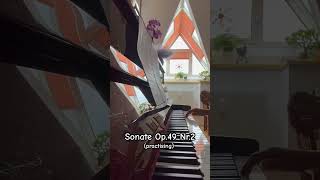 Sonate Op49 Nr2 practising piano music klavier pianomusic learning practice practising [upl. by Kirwin]