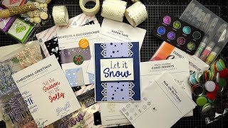 New Diamond Press Supplies for HSN October 28 Craft Day Rub On Buttons Card Inserts Dies amp Stamps [upl. by Natehc303]