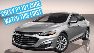 2019 chevy Malibu p1101 code watch this before start replacing parts [upl. by Edmanda]