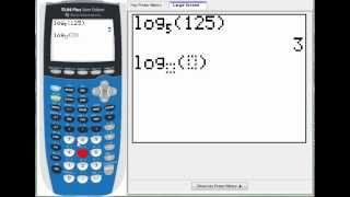 Any Base Logarithm on a TI84 Plus [upl. by Esinned481]