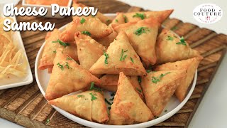 Cheese Paneer Samosa  Evening time Snack Or Starters Recipe  Chetna Patel Recipes [upl. by Airehc]