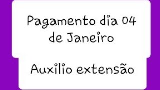 Pagamento dia 04 de Janeiro 2021 auxílio emergencial [upl. by Nonnag]