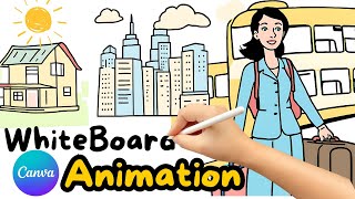 Create Whiteboard Animation Free With Canva AI  Hand Writing Animation Videos With AI [upl. by Sirk]