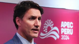 Trudeau pitches Canada’s part to play in providing clean nuclear energy at APEC summit in Peru [upl. by Atteynad]