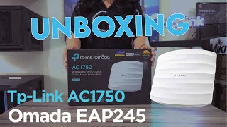 UNBOXING TPLINK AC1750  OMADA EAP245 [upl. by Ihsir]