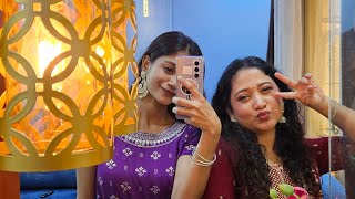 GRWM For Ganesh Chaturthi 2024🙏🌟🤩 Its the best time of the year🥰  Snehal Bansode Dhanashri Bansode [upl. by Kilk]