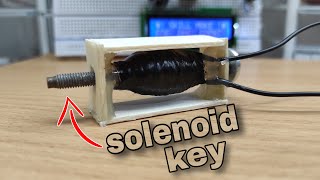 How to make electric lock Sloenoid  How to make solenoid using coil Easy [upl. by Eirena563]