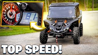 Hitting Top Speed In My Tuned YXZ1000R   95MPH   Braap Vlogs [upl. by Yorgen]