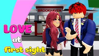 💖 School Love  LOVE AT FIRST SIGHT Ep1  Roblox story [upl. by Carthy]