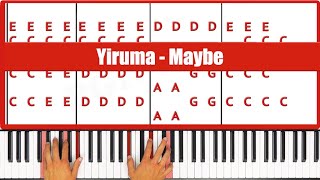 Maybe Piano  How to Play Yiruma Maybe Piano Tutorial [upl. by Griffith]