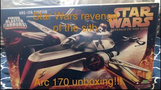 Star Wars revenge of the sith arc 170 unboxing [upl. by Marybella]