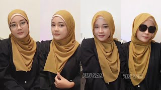 2 STYLE HIJAB PASHMINA SHAWL POLOS TREN 2025 MUDAH STYLISH [upl. by Sturdivant]