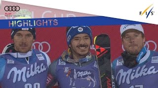 Highlights  Unheralded Sarrazin wins parallel giant slalom  FIS Alpine [upl. by Nueovas]