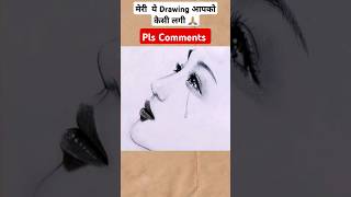 How to Draw a Beautiful Girls Face Step by Step drawing beautifulgirl shorts [upl. by Anerb]