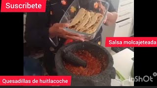 quesadillas huitlacoche recetafácilyrápida cocinandoenvivo suscribete [upl. by Jandel]