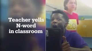 US teacher yells racial slur at students during meltdown [upl. by Ogdan318]