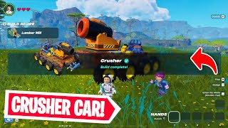 How to build a Crusher car in Lego Fortnite [upl. by Ermanno183]