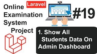 Online Examination System 19  Show All Students On Admin Dashboard in Laravel in Hindi [upl. by Essilrahc279]