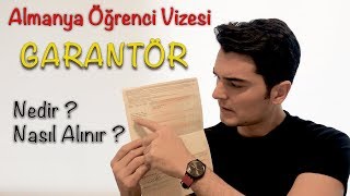 GARANTÖR BELGESİ NASIL ALINIR   ALMANYA ÖĞRENCİ VİZESİ 5 [upl. by Annais]