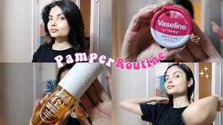 My Pamper Routine  Morning Skincare  Haircare  Hairstyling ♡ [upl. by Barnett]