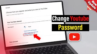 How to change youtube Password 2024 PCLaptop [upl. by Abdu373]