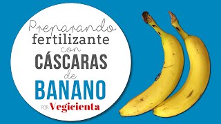 Cómo preparar fertilizante con cáscaras de banano [upl. by Selia891]