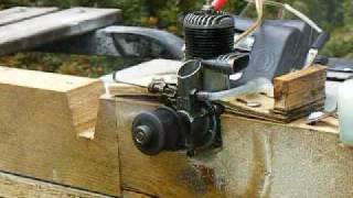 Starting and Running an OampR 23 Deluxe Antique Model Airplane Engine [upl. by Acinod]