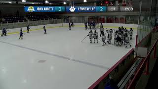 RSEQ Hockey féminin 🏒 Lennoxville  John Abbott 1112024 [upl. by Dnumsed637]